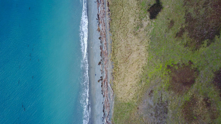 Aerial Beach Waves