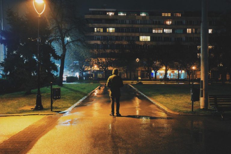 Outdoors at Night