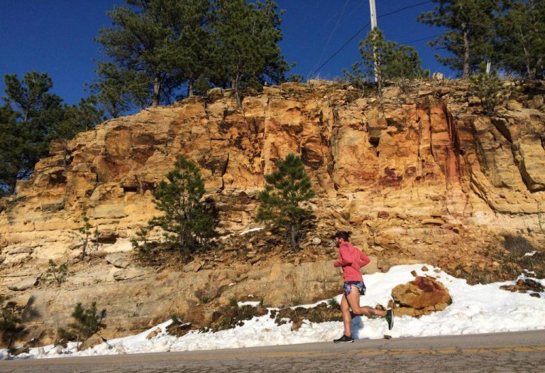 Man Running Mountains