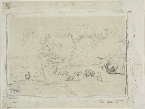 Geese in a Farmyard