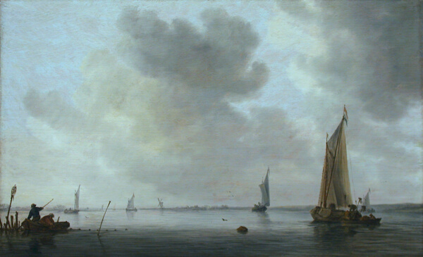 Fishing Boats off an Estuary