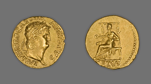 Aureus (Coin) Portraying Emperor Nero