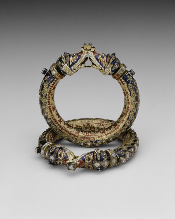 Bracelets with Confronting Makara Heads (Karas)