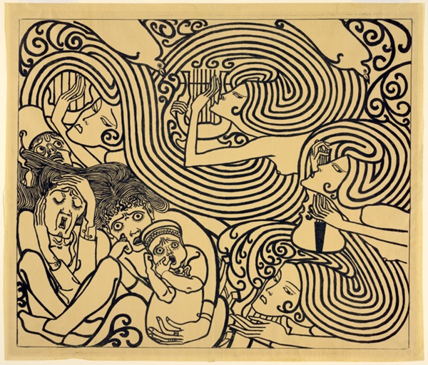 Image Design for a Poster, Wagenaar's Cantata 'The Shipwreck'