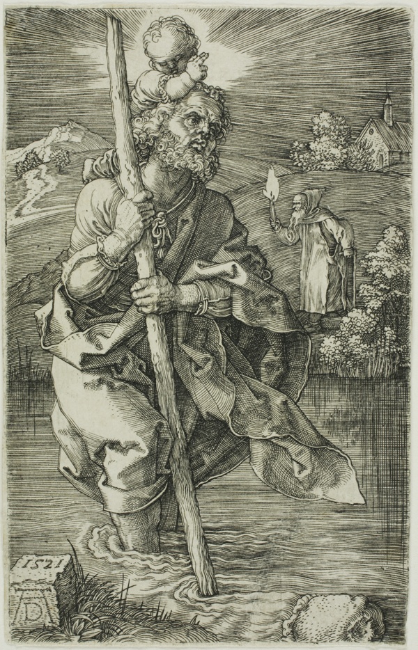 St. Christopher Facing to the Right