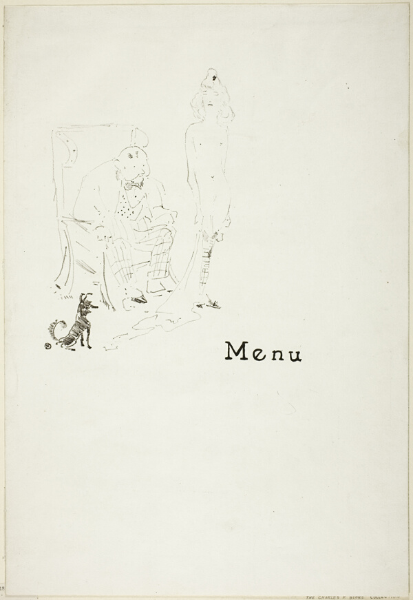 La fillette nue: Menu