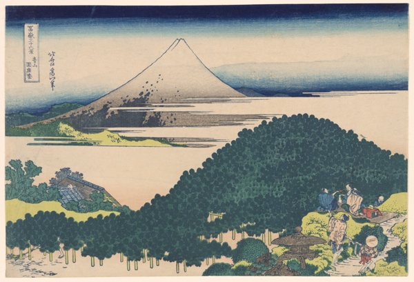 Cushion Pine Tree at Aoyama (Aoyama Enza no matsu), from the series 
