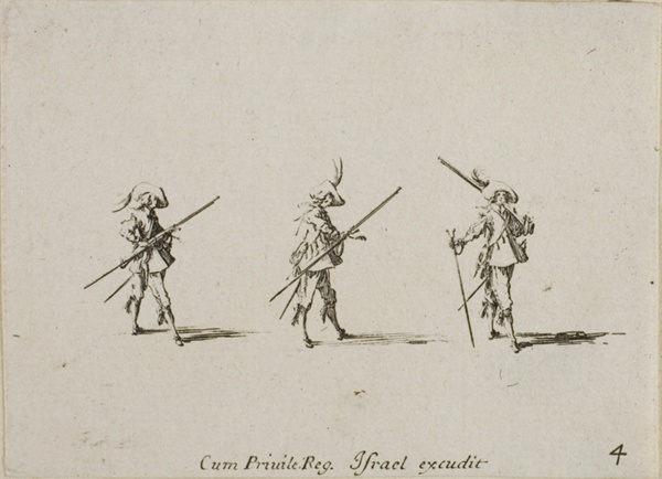 Drill with the Musket, plate four from The Military Exercises