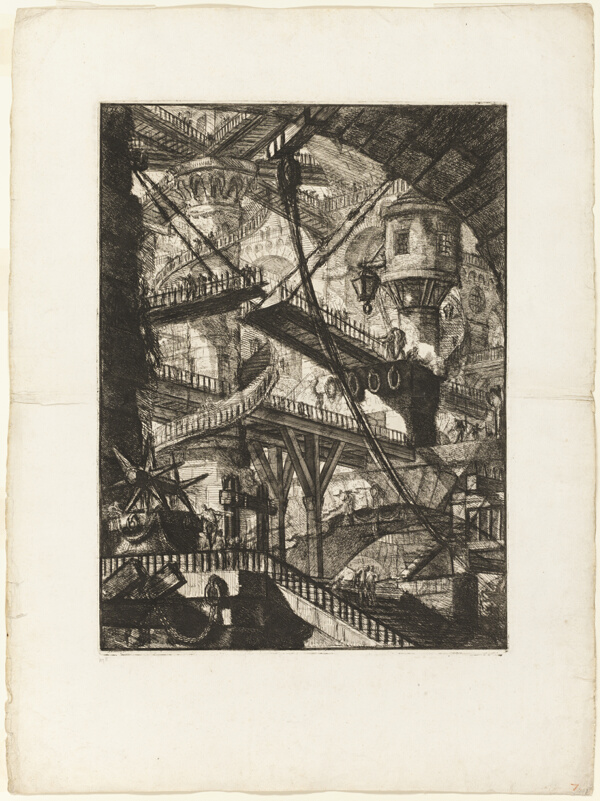 The Drawbridge, plate 7 from Imaginary Prisons