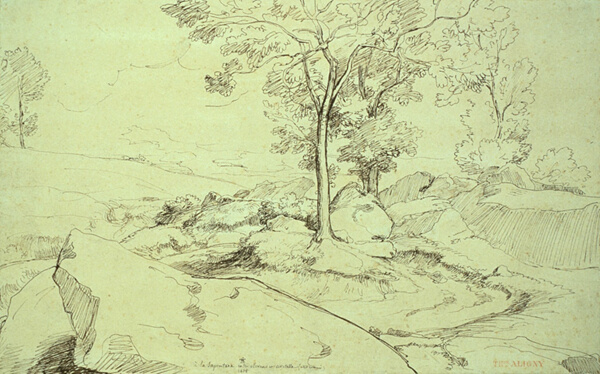 View of the Serpentara Between Olivano and Civitella