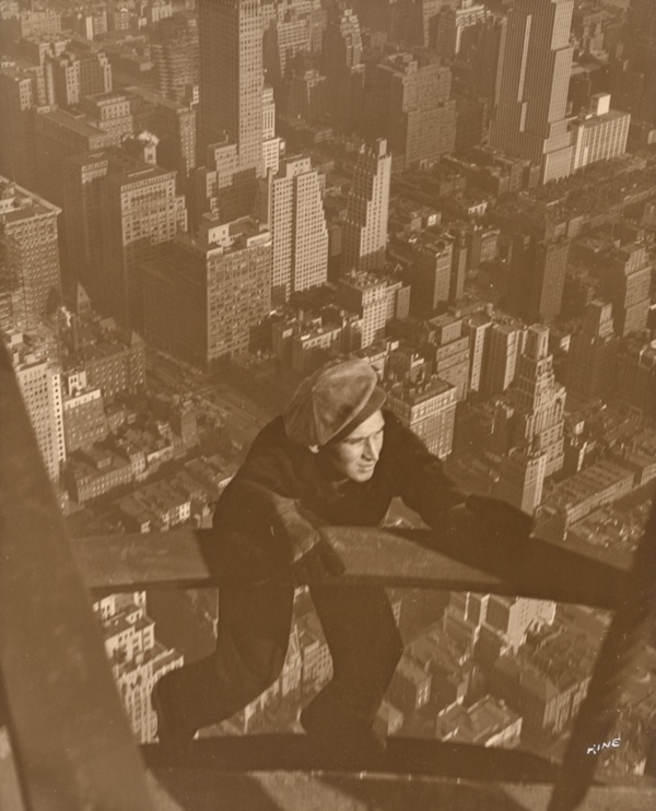 Climbing up the Beams on the Empire State-100 Stories Up