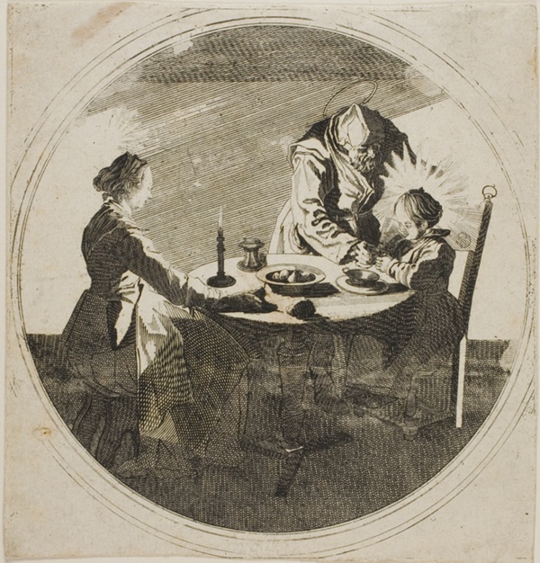 The Holy Family at Table