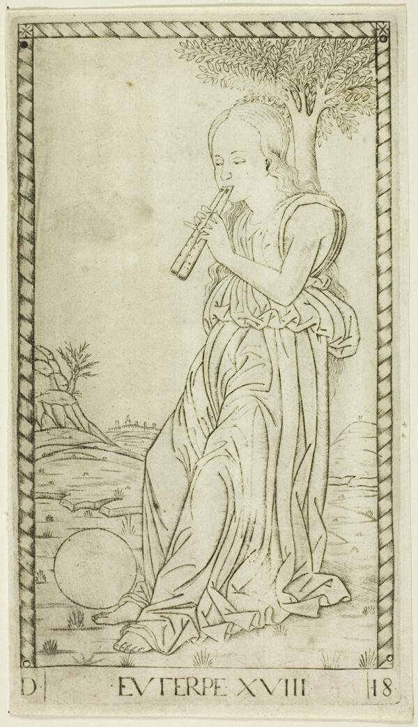Euterpe, plate eighteen from Apollo and the Muses