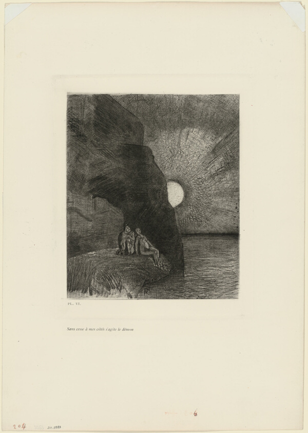 Ceaselessly by my side the demon stirs, plate 7 from Charles Baudelaire's Flowers of Evil