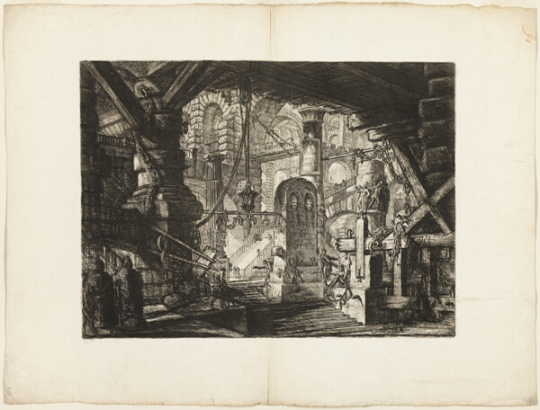 The Pier with Chains, plate 16 from Imaginary Prisons