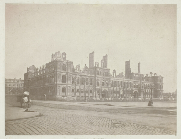 Paris Fire (The Facade of City Hall), from the series 