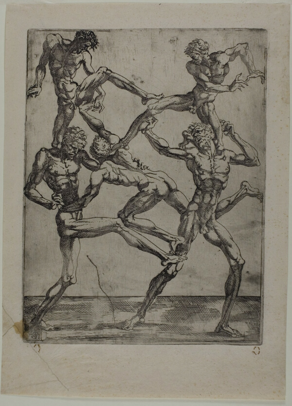 Pyramid of Five Men