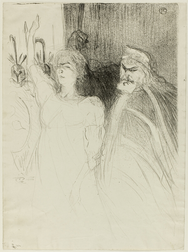 Bartet and Mounet-Sully, in Antigone