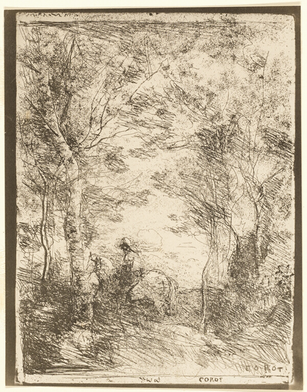 The Rider in the Woods, small plate