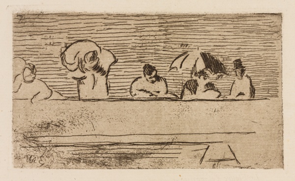 The Parapet of the Bridge, plate 5 from Le Fleuve