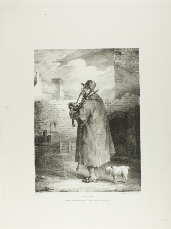 The Piper, plate 1 from Various Subjects Drawn from Life on Stone