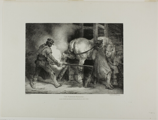 The Flemish Farrier, plate four from Various Subjects Drawn from Life on Stone