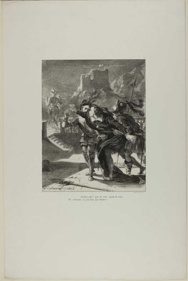 Hamlet Pursuing His Father's Ghost, plate 2 from Hamlet