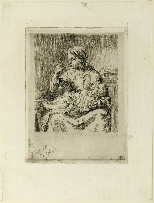 Woman Feeding Her Child