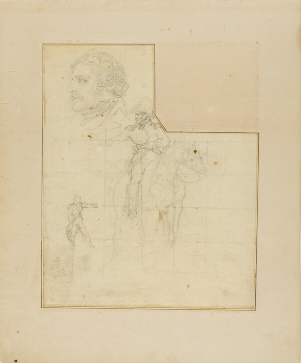 Mounted Officer and Other Sketches