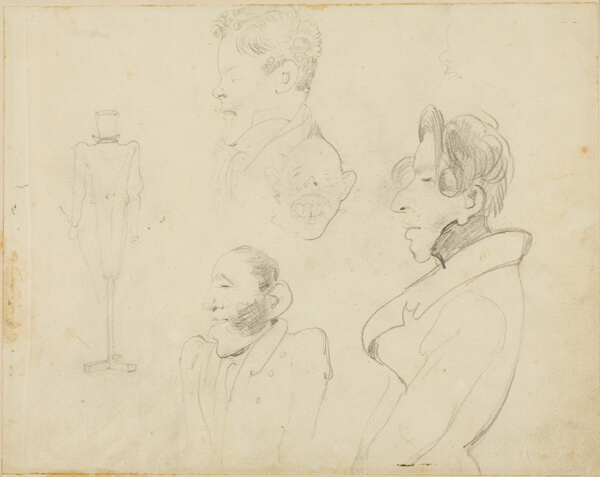 Sheet of Caricatures
