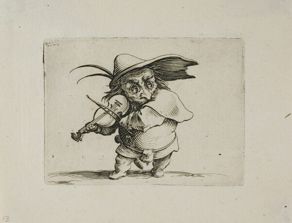 The Violin Player, from Varie Figure Gobbi