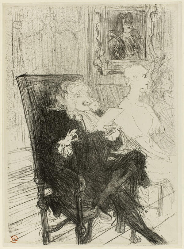 Truffier and Moreno, in Les Femmes Savantes