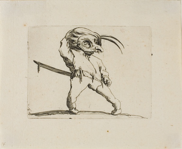 The Masked Man with Twisted Legs, from Varie Figure Gobbi