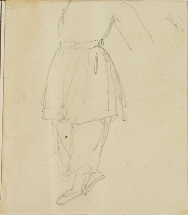 Lower Part of a Figure in Working Clothes