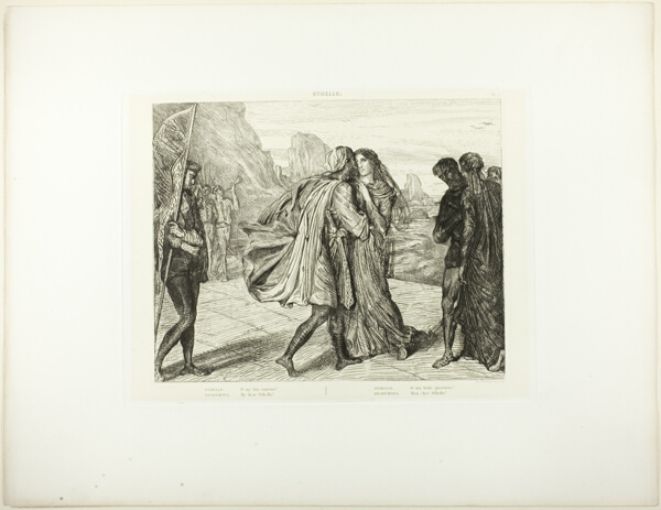 O My Fair Warrior!, plate 5 (act 2, scene 1) from Othello