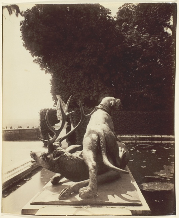 Versailles, Fontaine de Point du Jour, (Limier Abattant un Cerf par Houzeau)