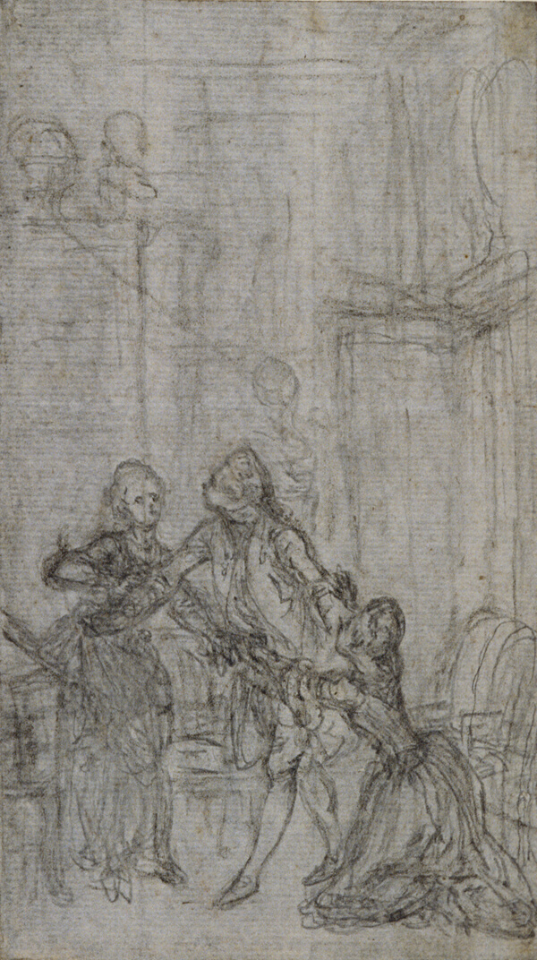Study for Vignette-Frontispiece in Charles-Simon Favart's 