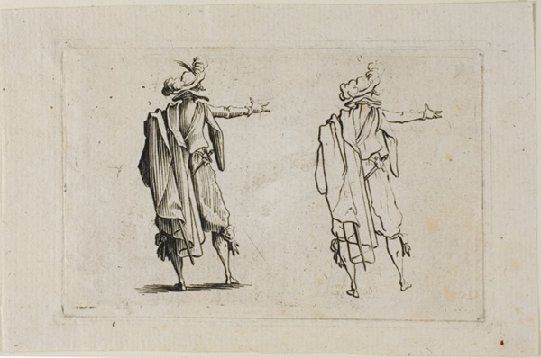 The Man Seen from the Back, Right Arm Raised, from The Caprices
