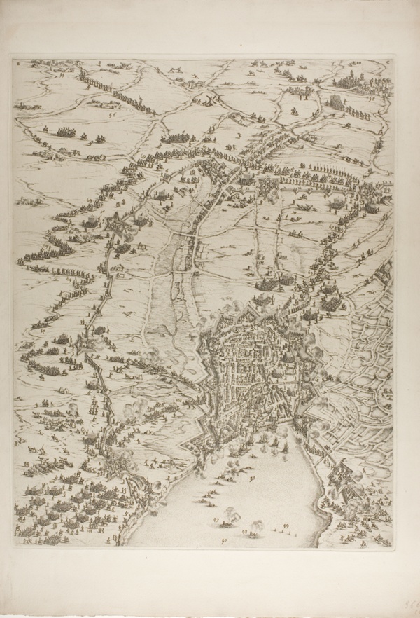 Plate Two from La Siège de la Rochelle