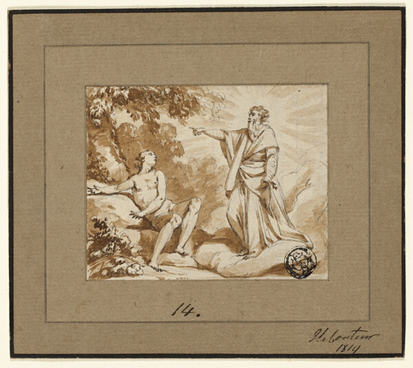 God Reprimanding Eve
