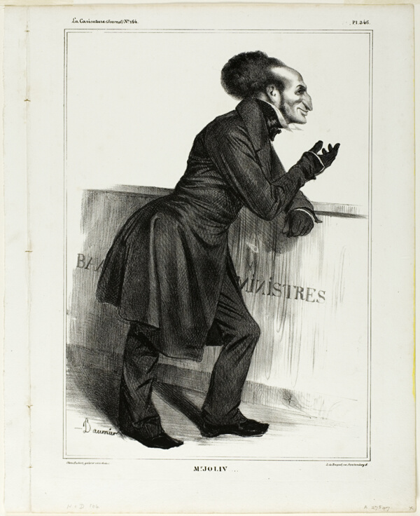 Mr. Joliv...., plate 346 from Célébrités de la Caricature
