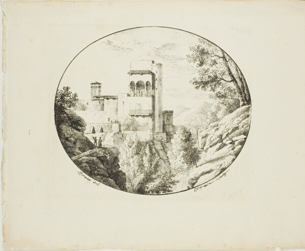 Landscape in an Oval
