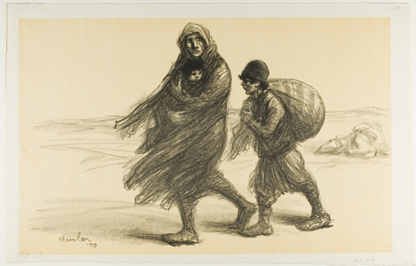 Serbian Exodus, plate twenty-one from Actualités
