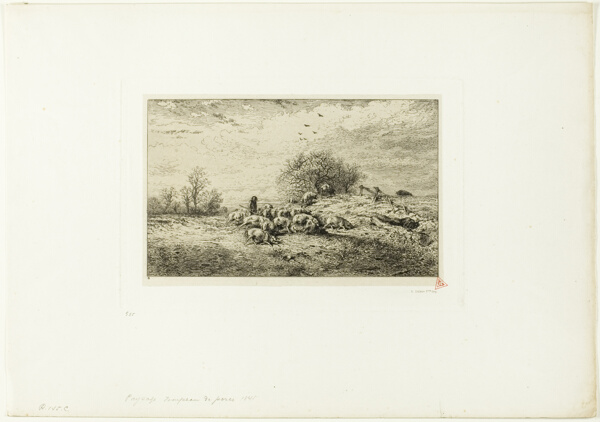 Landscape with Herd of Pigs
