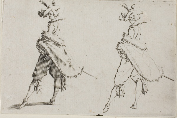 The Gentleman with a Coat, Posing with Hands on Hips, from The Caprices