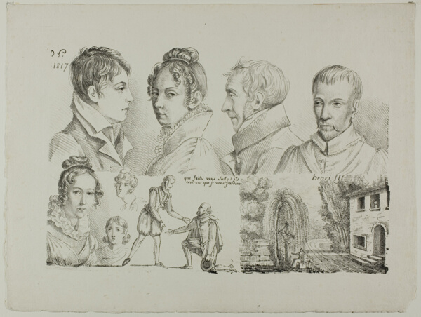 Sketches of Seven Heads, etc.