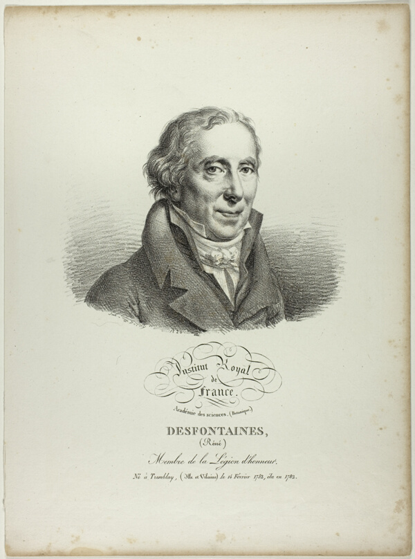 Portrait of Réné Desfonataines