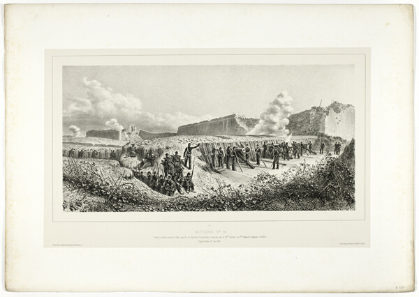 Battery no.14, from Souvenirs d’Italie: Expédition de Rome