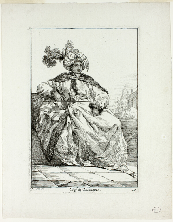 Chef des Eunuques, plate 20 from Caravanne du Sultan à la Mecque