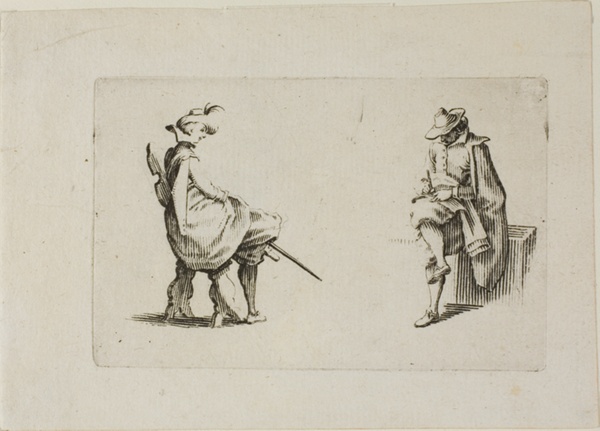 Two Seated Men, from The Caprices